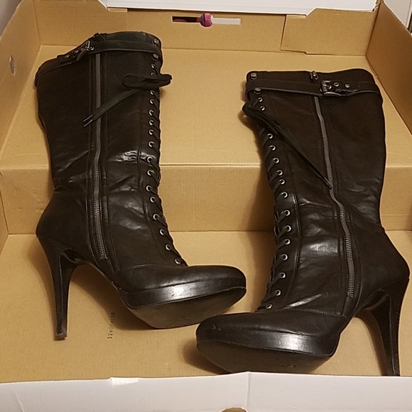 Nine West Shoes - Nine West knee high lace up boots